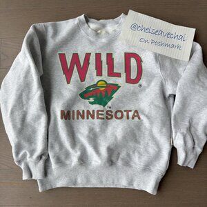 Vintage Minnesota Wild Hockey Sweatshirt 90s NHL Minnesota Wild Shirt tee